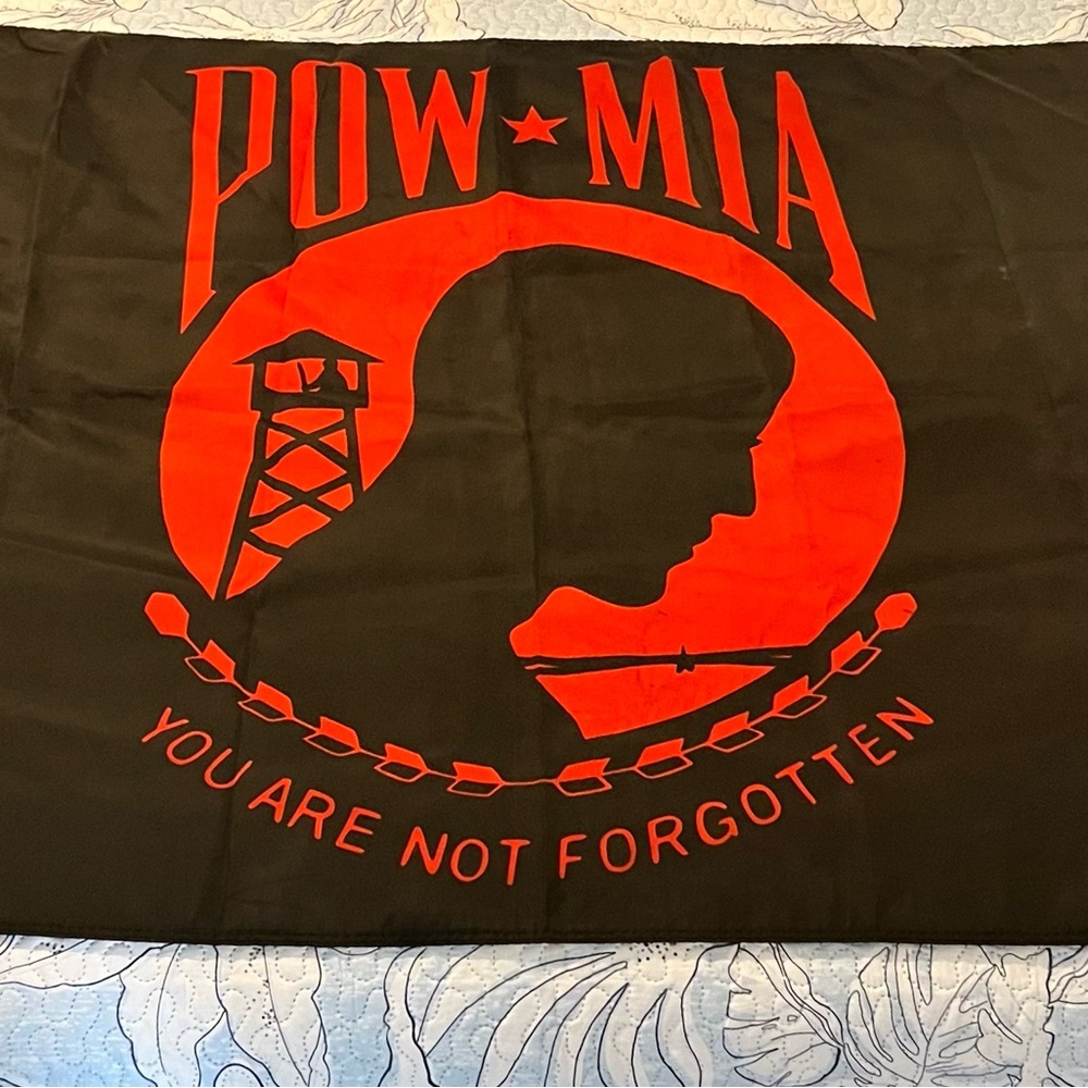POW MIA Black and Red Flag